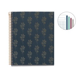 Michellius Notebook, A5, Squared, Ring Notebook, British Bouquet 4047