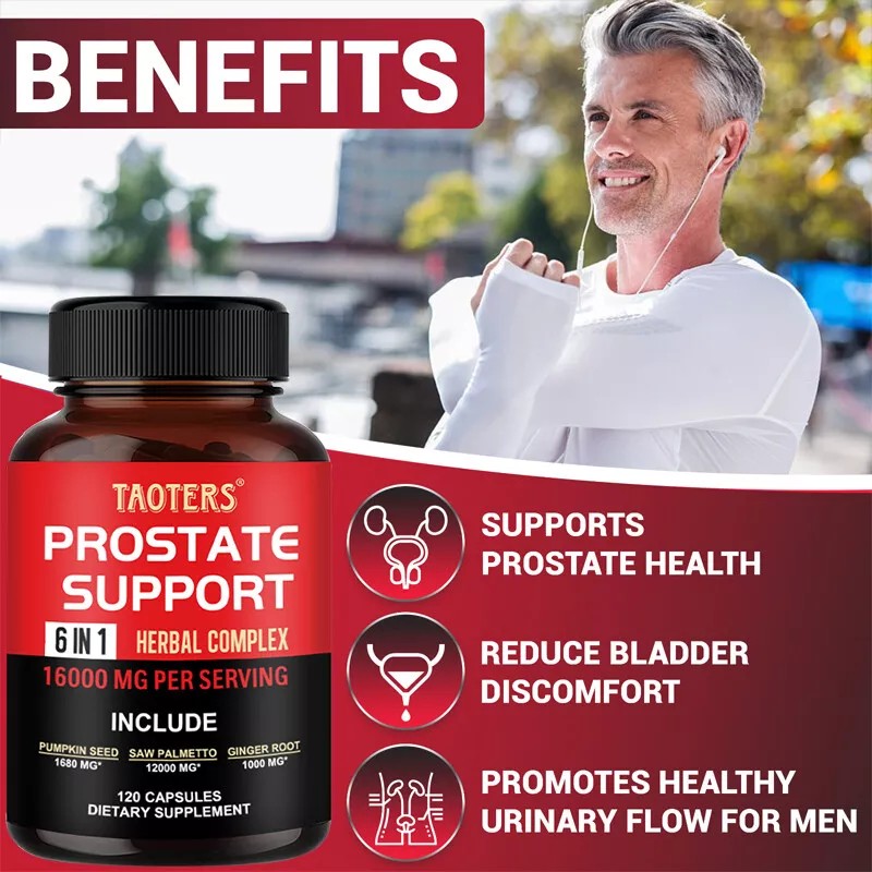 TAOTERS Prostate Support Supplement Supports Hair Growth & Prostate Health