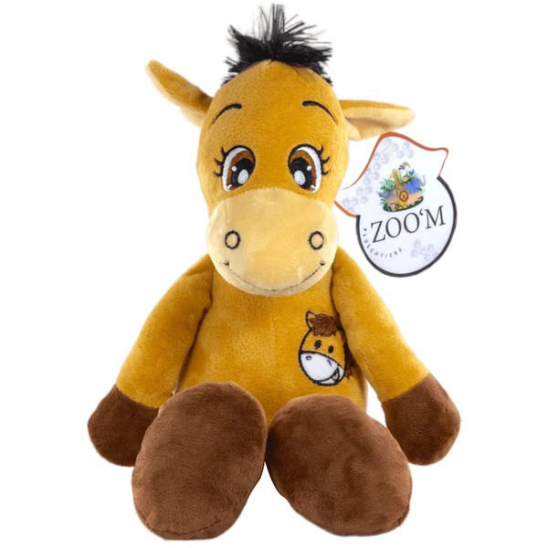 Zoo'M Horse Cuddly Toy 38 cm for Girls, Boys &