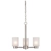 Westinghouse Lighting 6227500 Sylvestre Chandelier, 3-Light, Brushed Nickel