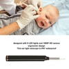 Wireless Otoscope LED Light Ergonomic IP67 Waterproof USB Charge Earwax
