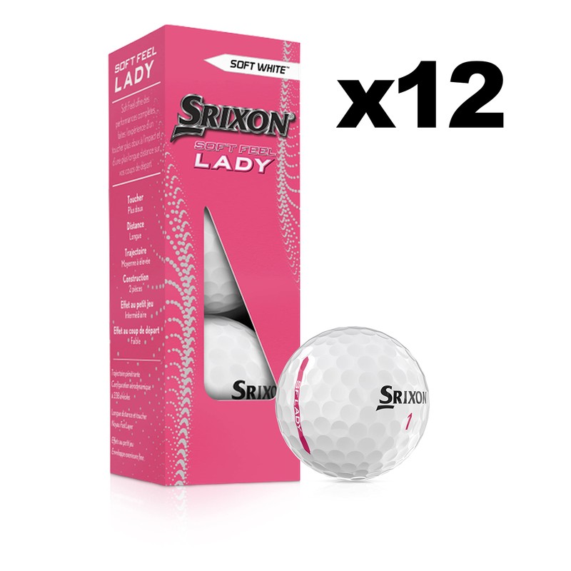 Srixon Soft Feel Lady8 - Golfbälle mit geringer Kompression -