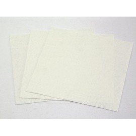 12" x 12" Square Plain Craft Felt Fabric - White