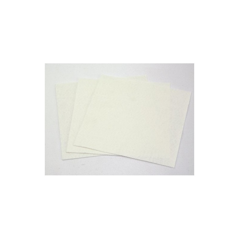 12" x 12" Square Plain Craft Felt Fabric - White