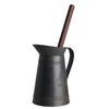 REDECKER Nylon Toilet Brush with Dark Coated Metal Holder, Oiled