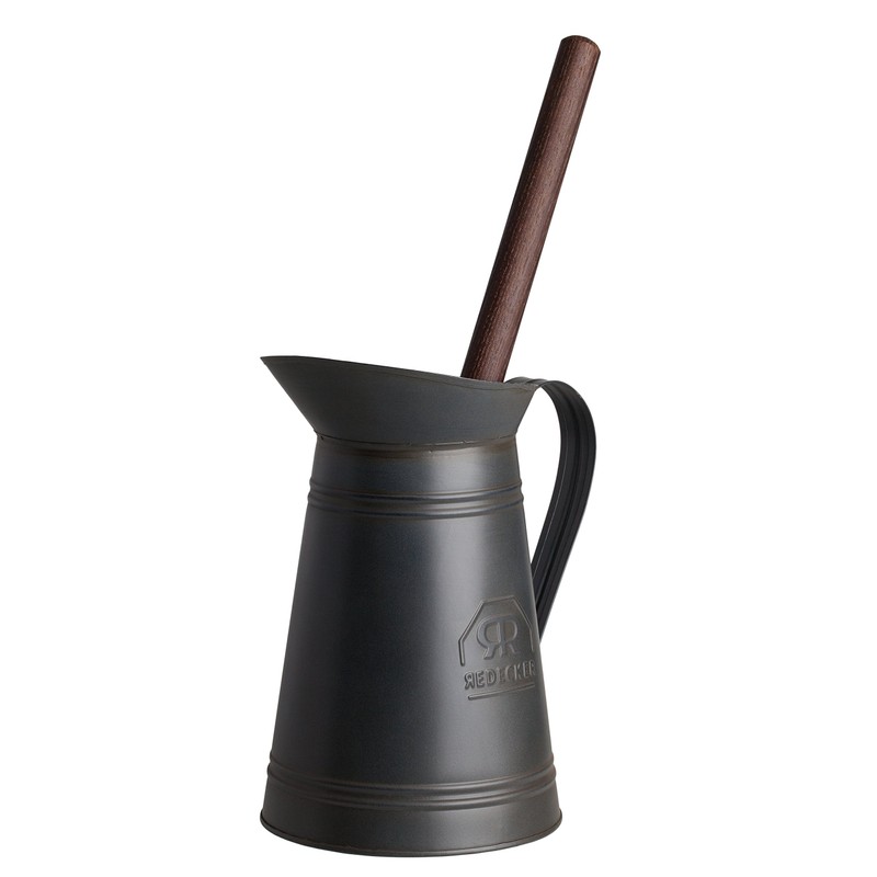 REDECKER Nylon Toilet Brush with Dark Coated Metal Holder, Oiled