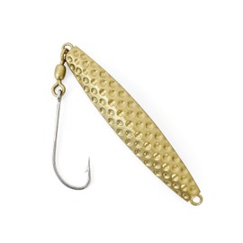 BLUEWING Hammered Diamond Jig 1pc Fishing Jig Saltwater Fishing Lures Deep Sea Sinking Fishing Baits with Stainless Steel Hook, Gold 8oz