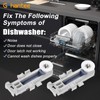 8539128 NEW Dishwasher Rack Upper Wheel Assembly Replacement for Whirlpool