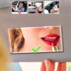 Auto Sun Visor HD Makeup Mirror,Portable Self-Adhesive Seatback Stainless Steel