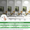 hepside 12Inch Flush Mount Light Fixture White, 28Watt, Dimmable &