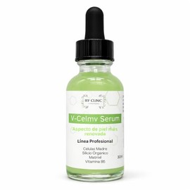 V-Celmv Serum Facial con Células Madre y Matrixil – Apariencia de Piel Más Renovada – Vitamina B5 y Silicio Orgánico – Línea Profesional – 30 ml – Uso en Casa y Cabina Spa