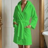 PETTI Artigiani Italiani- Unisex Bathrobe, Hooded Microfiber Bathrobe, 100% Made