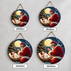  Christmas Santa Claus and Baby Jesus 2D Wooden Hanging