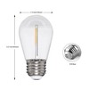 Honeywell 48 FT Outdoor String Lights, Commercial Grade Waterproof LED