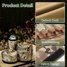 Fuel ​Cylinder Storage Bag,Butane Fuel Tank Cover, Mini Thermal Insulation Fuel Cylinder Storage Bag, Easy to Carry, Tank Accessories, for Outdoor Camping Cooking Supplies BBQ(Long)