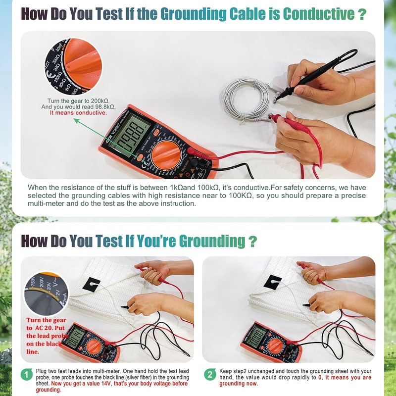 Grounding Bed Sheet for Better Sleep, Grounding Mat, Earthing Mat,