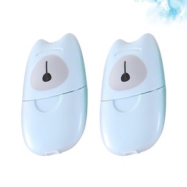 Parliky 2pcs Travel Toiletries Soap Flakes for Hand Wash Portable Foaming Soap Paper Scented Safe for Bath and Face