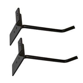 DBM IMPORTS 4" Slatwall Hooks, Raw Steel, Hanger Display,Display Panel Hooks Wire Metal 2Pc Set