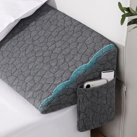 Patent King Size Bed Wedge Pillow Headboard Pillow Mattress Wedge Bed Gap Filler Long Pillow for Bed Triangle Pillow Bolster Pillow Close The Gap (0-7") Between Headboard and Mattress (76"x10"x6")