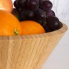 Totally Bamboo Fruit Basket Bowl with Banana Holder Hanging Hook,