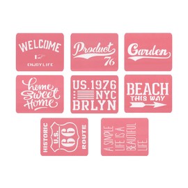 Stencil Sheets Set of 8 8x10cm Handmade DIY Airbrush