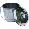 Stainless Steel Milk Pail Bucket, with Handle, and Open Lip