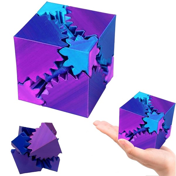 Gear Ball 3D Printed Fidget Toy, Spin Ball or Cube