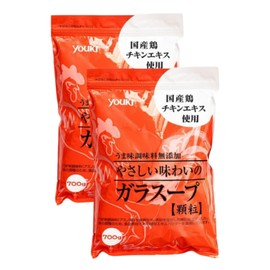 Yuuki Foods Glass Soup with No Chemical Seasoning Additives for Commercial Use, 24.7 oz (700 g), 2 Bags, Gentle Taste Glass Soup, Additive-Free