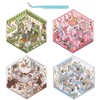 Yuanchu 4 Sets DIY 3D Stickers Scene, Hausau Sticker Set