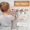 Hadley Designs Potty Training Chart for Toddlers Boys -10 Sticker
