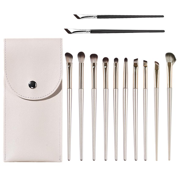12pcs Eye Brush Eyeshadow Eyeliner Makeup Brush Set, Blending Eyebrow