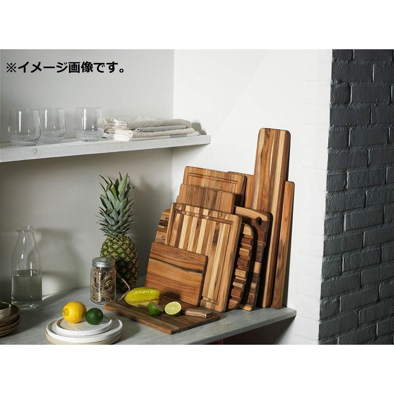 Teakhaus Cutting Board, Wood, Brown, 40 x 28 x 1.4