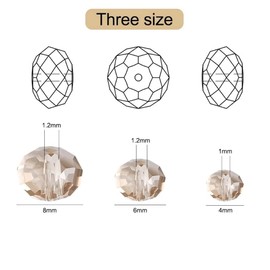 84 pieces faceted murano glass beads, 8 mm multi-faceted beads, galvanised glass beads, scattered beads, for DIY jewellery making, wedding centrepieces, bracelets, necklaces, earrings, gold