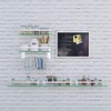 VOLPONE Glass Bathroom Shelf 15.7in Bathroom Shelf Wall Mounted Floating