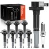 A-Premium Set of 8 Ignition Coil Pack and Iridium Spark