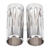 Unbranded Chrome 2" Extended Fork Cans Boots Cover For Harley