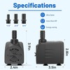 Knifel Submersible Pump 400GPH with AUTO-Shut-Off 6.5ft High Lift for
