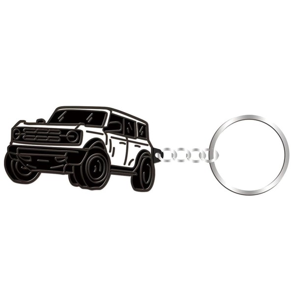 Zteyuzo Sport Keychain 4 door Car Key Chain Fob Cover