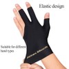 TOPDANCHUANG 2PCS Anti Slip Billiard Glove 3 Fingers Show Gloves