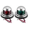 1 Pair of Stainless Steel Red & Green LED Navigation