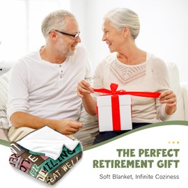 Retirement Gift for Woman Men 2024, Farewell Gifts for Coworkers, Coworker Leaving Gifts for Women Men, Best Cool Funny Retirement Gifts, Retired Gifts for Women, Happy Retirement Blankets 60"x80"