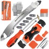 Caulking Tool Kit, Matework Stainless Steel Caulk Remover Caulking Tool