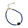 VIE Evil Eye Bracelet, White Beads (Blue)