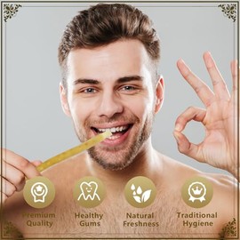 Miswak - Juego de 6 varillas para dientes, sellado al vacío, cepillo de dientes natural Sewak, para dientes saludables, encías y aliento fresco