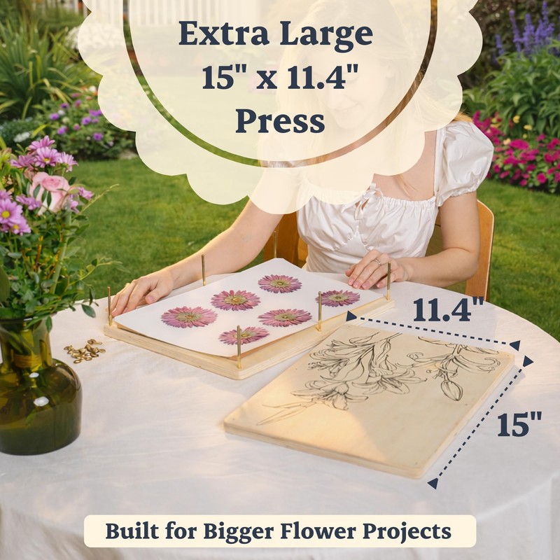 Extra Large Flower Press Kit for Adults and Teens -