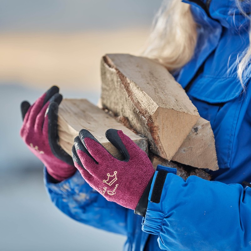 Gebol Winter Queen Fluffy Work Gloves in Trendy Colour Against