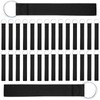 Hicarer 30 Pieces Black Wristband Keychain Lanyard Wristband Keychain for