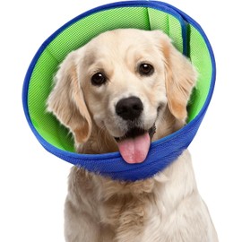 Voarge Dog Cone Collar After Surgery, Breathable Mesh Pet Recovery Collar Adjustable E-Collar, After Surgery and Injuries, Anti-Bite & Lick