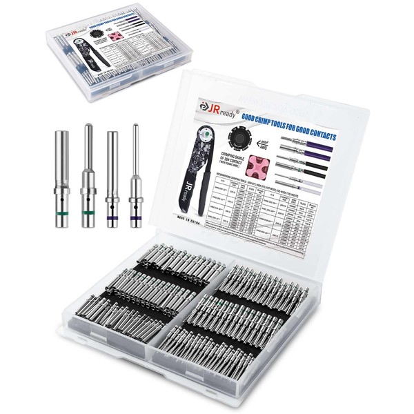 JRready Deutsch Connector Solid Contact Kit,Pin & Socket Solid Contacts