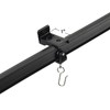 KXLIFE Soportes de pared negros para riel de cortina flexible,